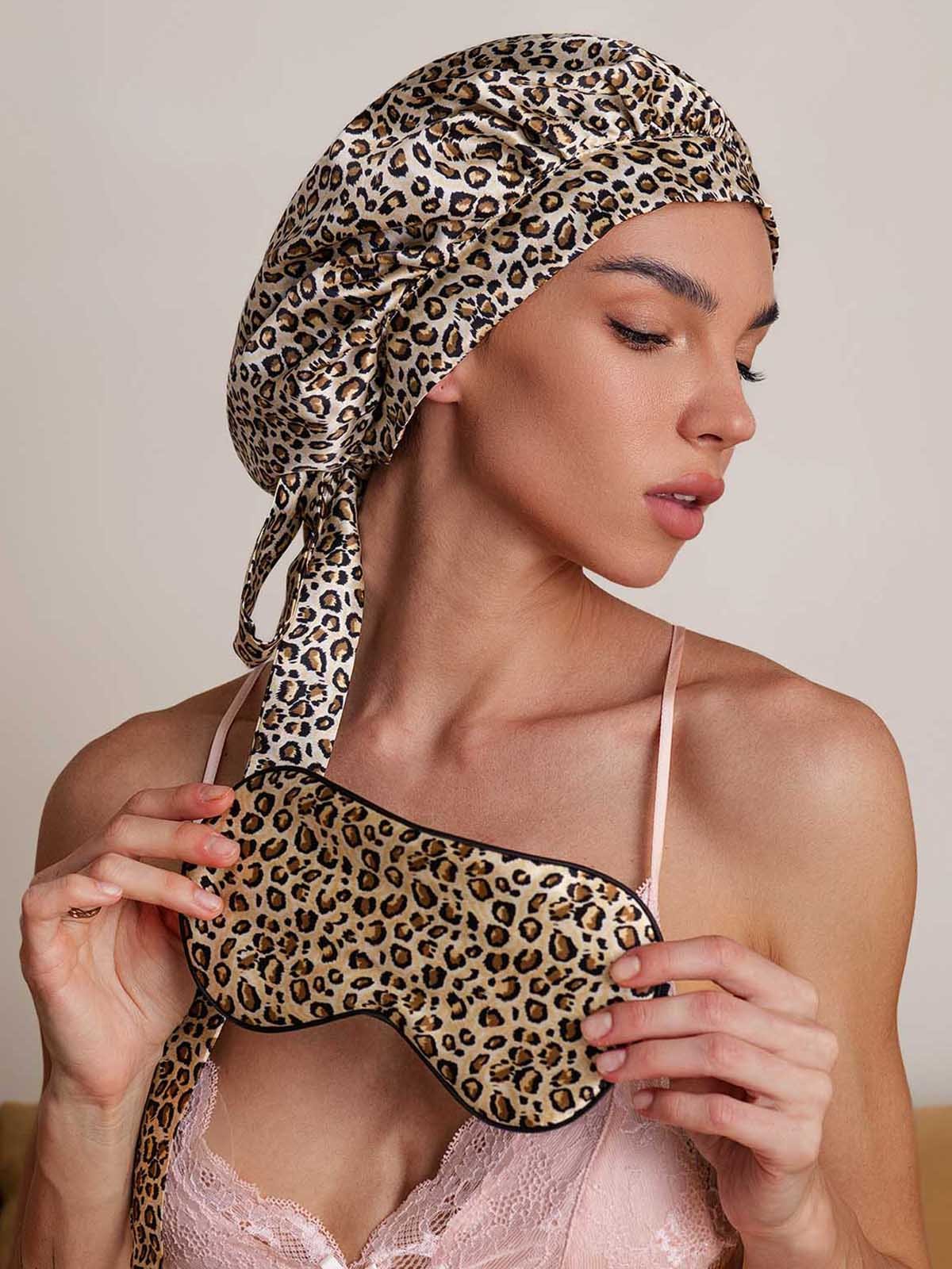 SilkSilky-SE Rent Silke Sleep Cap Leopard 002