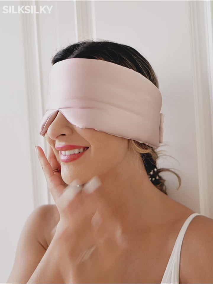 SilkSilky-SE 19Momme Rent Silke Eye Mask-video-001