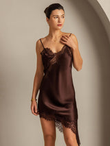 [Brun] SilkSilky-SE Rent Silke Dress 001