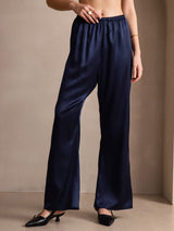 [Mörkblå] SilkSilky-SE 19Momme Silke Womens Pants 007,