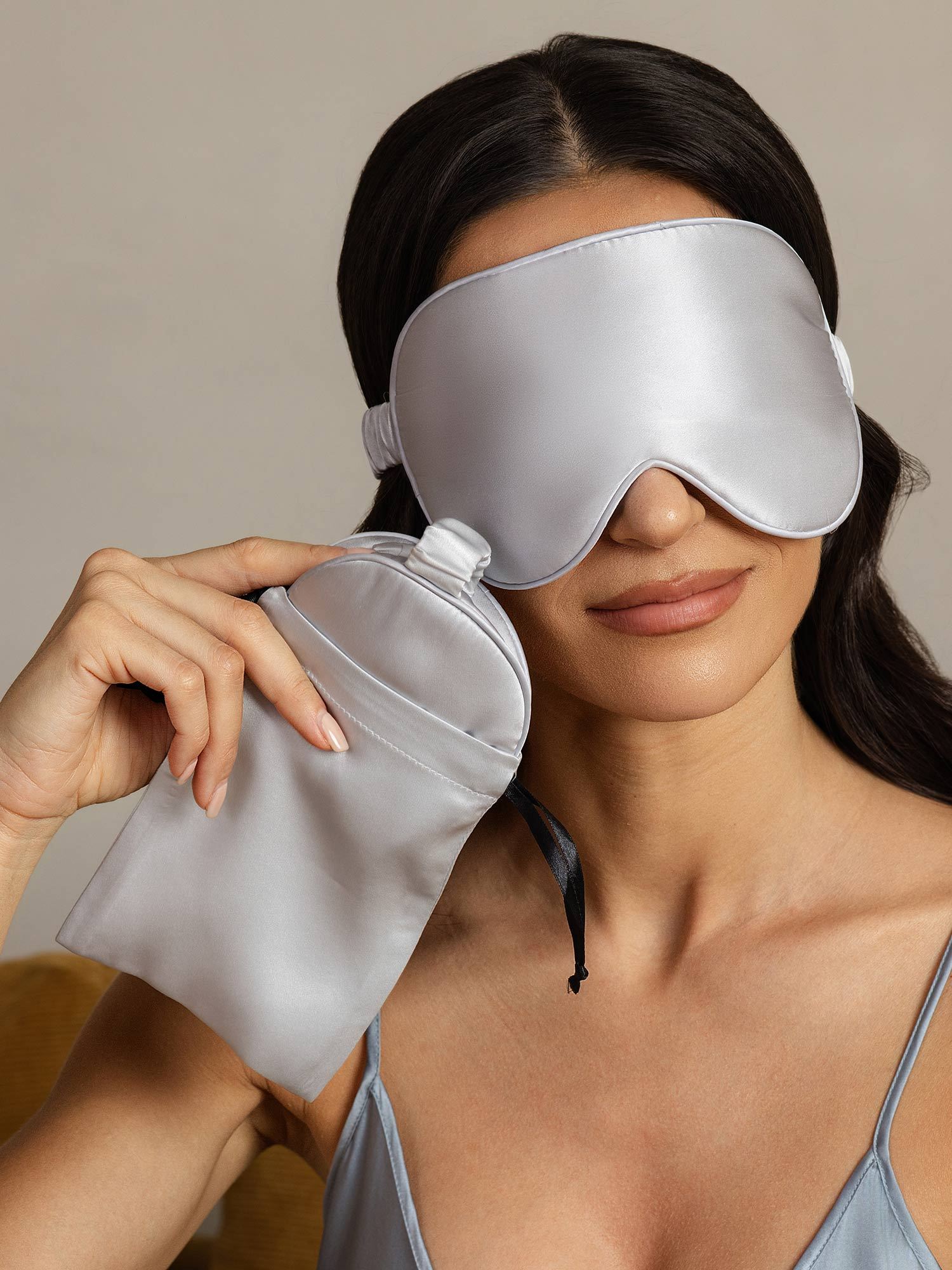 [Silver] SilkSilky-SE Rent Silke Eye Mask 002