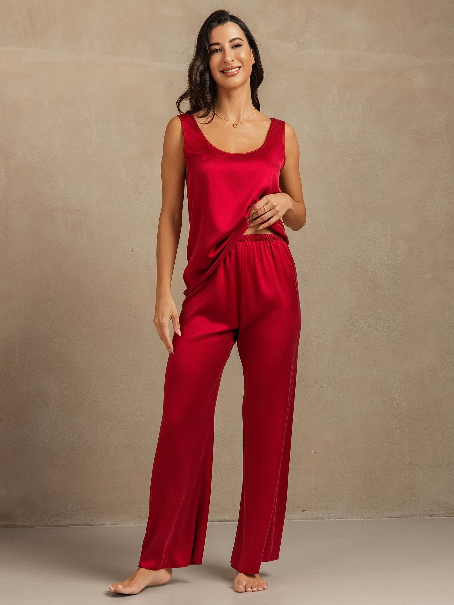 [Vin] SilkSilky-SE 19Momme Silke Womens Pajamas 004,