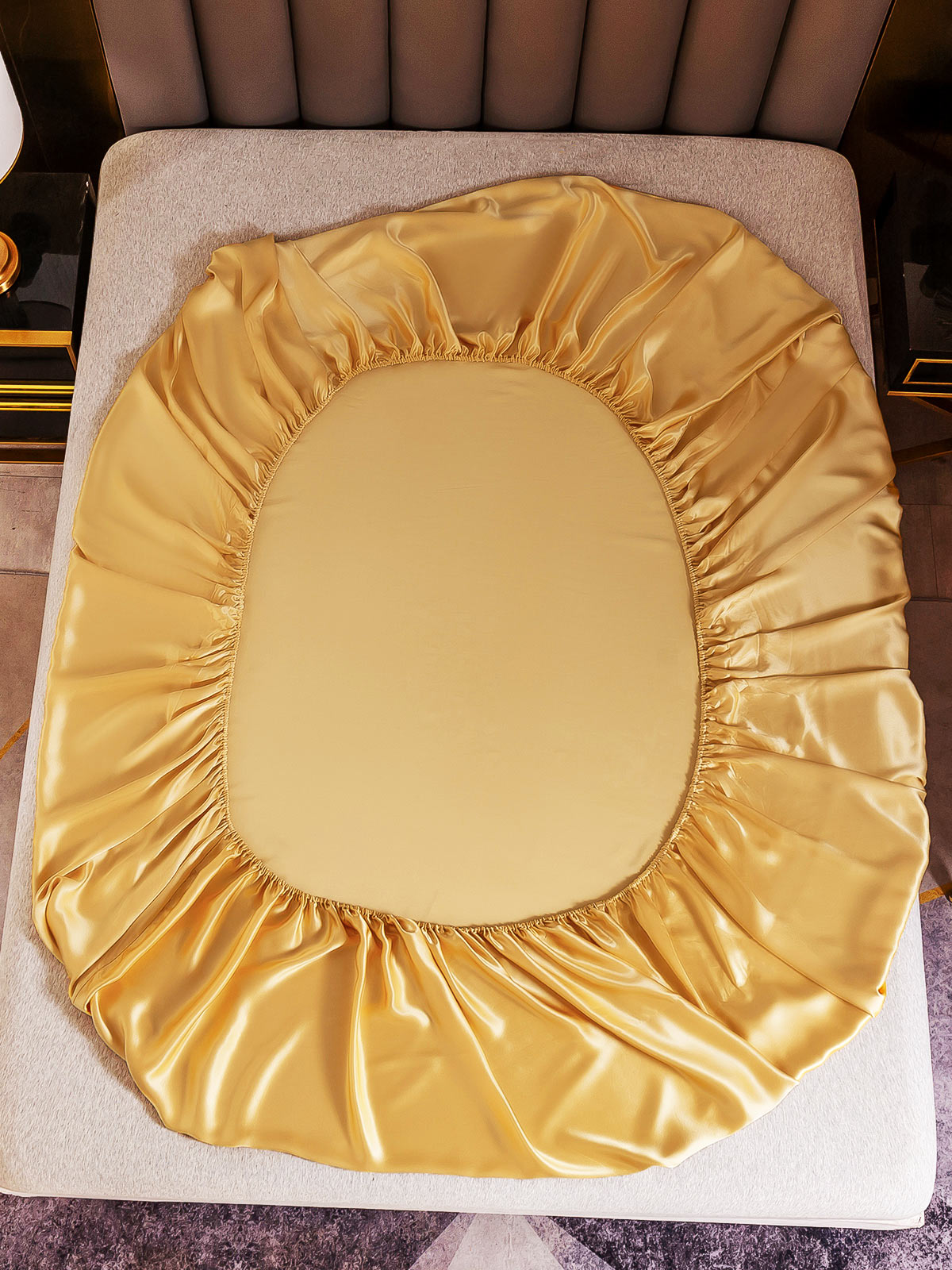 [Champagne] SilkSilky-SE 22Momme Rent Silke Sheet 003,