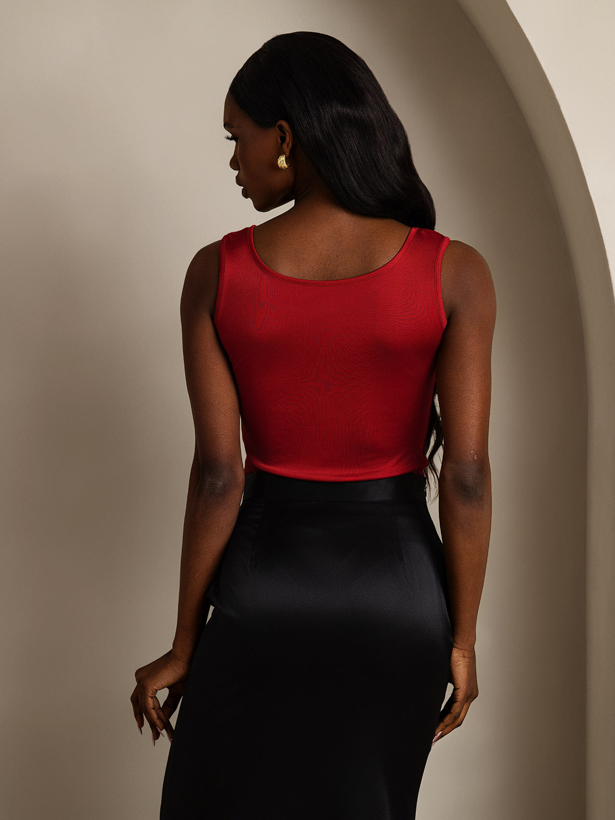 [Vin] SilkSilky-SE Silke Stickad Womens T-Shirt 002,