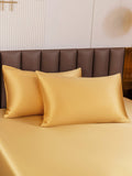 SilkSilky-SE 19Momme Rent Silke Pillowcase Champagne 006