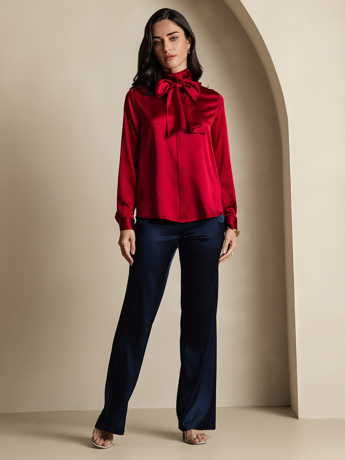 [Vin] SilkSilky-SE 19Momme Silke Womens Shirt 007