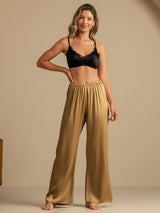 [Tan] SilkSilky-SE 19Momme Women's Sleep Pants 007
