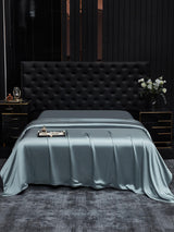 [Gråblå] SilkSilky-SE 19Momme Duvet Covers 002
