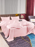 SilkSilky SE 22Momme Rent Silke Bedding Set Rosa 004