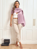 SilkSilky SE Rent Silke Scarf BlekMauve 005