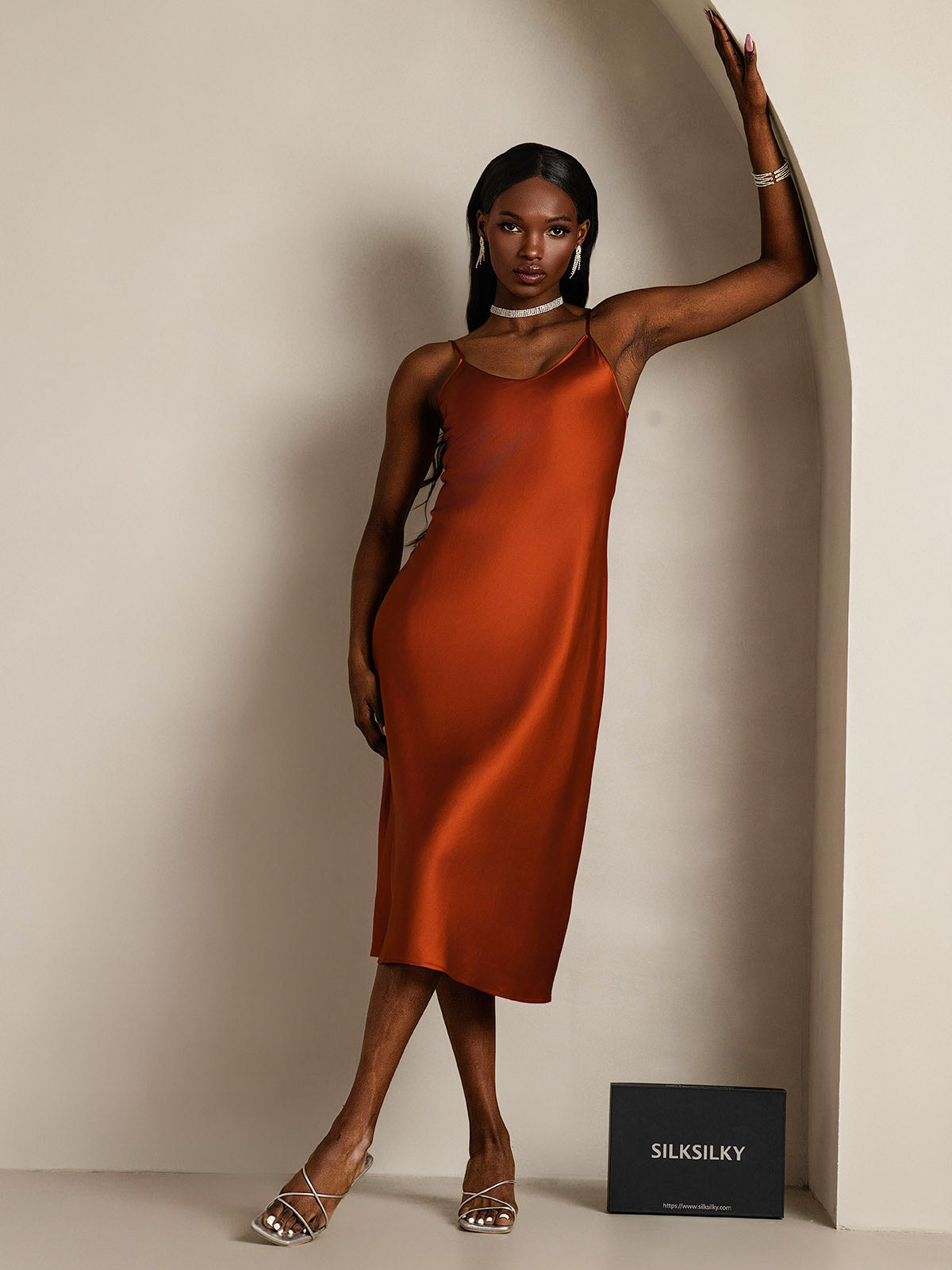[Kola] SilkSilky-SE Rent Silke Dress 001
