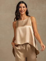 [Champagne] SilkSilky-SE Sleeveless Dam Pyjama 002