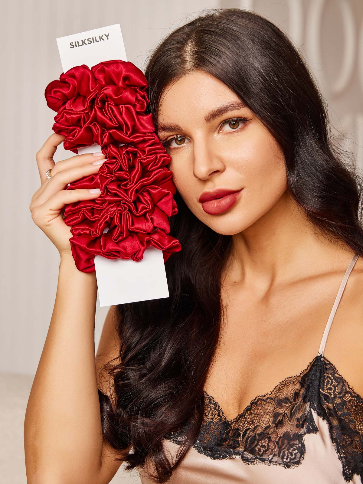 [Vin] SilkSilky-SE 19Momme Rent Silke Scrunchie 001