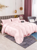 SilkSilky SE 19Momme Rent Silke Bedding Set Rosa 001