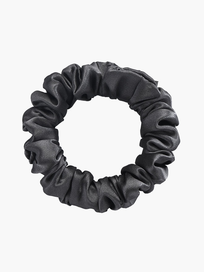 [Svart] SilkSilky-SE 19Momme Rent Silke Scrunchie 004