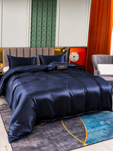 [Mörkblå] SilkSilky-SE 25Momme Bäddset 004