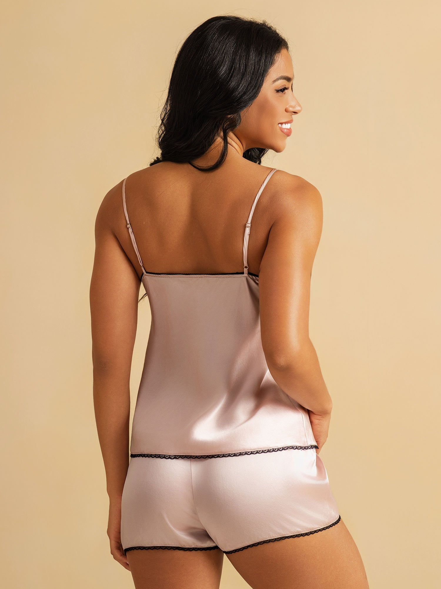 [Rosa] SilkSilky-SE Rent Silke Camisole Set 002