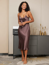[Kaffe] SilkSilky-SE Spaghetti Strap V Neck Nattlinne 004