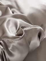 [Grå] SilkSilky-SE 22Momme Rent Silke Bedding Set 006,