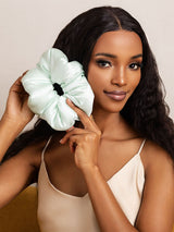 [Mintgrön] SilkSilky-SE Scrunchie 002