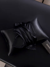 [Svart] SilkSilky-SE 19Momme Rent Silke Pillowcase 004