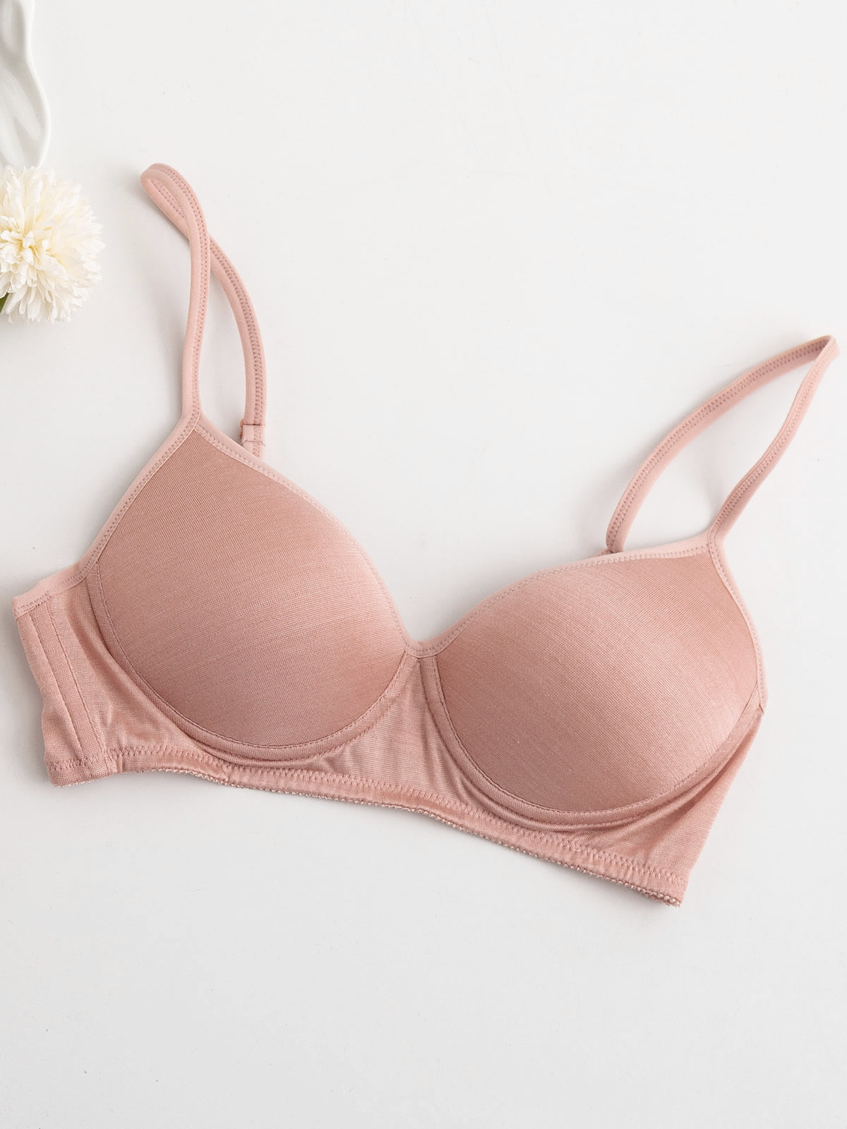 [Rosa] SilkSilky-SE Silke Stickad Bra 005