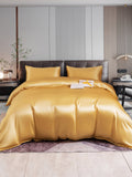 SilkSilky SE 22Momme Rent Silke Bedding Set Champagne 002