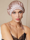 SilkSilky-SE Rent Silke Sleep Cap BlekMauve 002