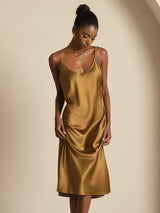 [Brun] SilkSilky-SE Spaghetti Strap Dress 007