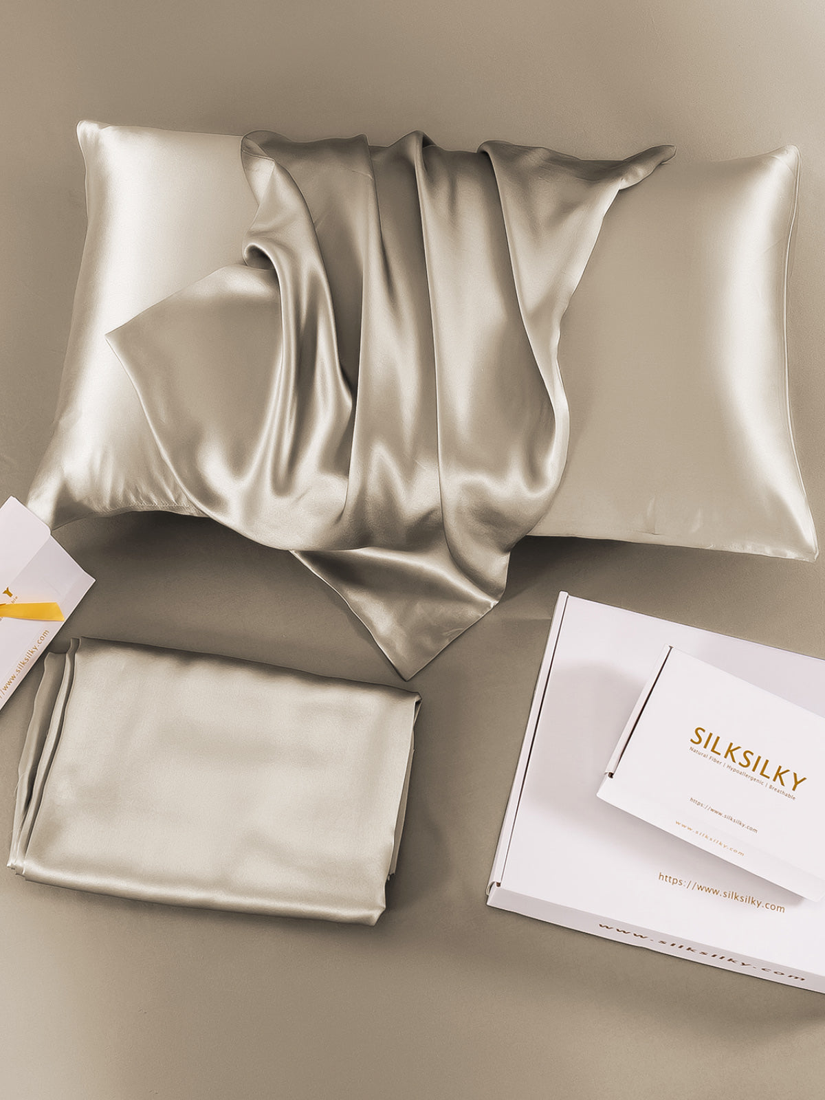 [Kaki] SilkSilky-SE 22Momme Rent Silke Pillowcase 003