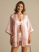 [Rosa] SilkSilky-SE 3/4 Sleeve Dam Morgonrock 001