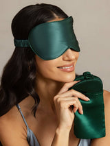 [Mörkgrön] SilkSilky-SE Ögonmask 002