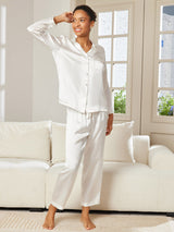[Vit] SilkSilky-SE Long Sleeve Lapel Collar Dam Pyjama 005