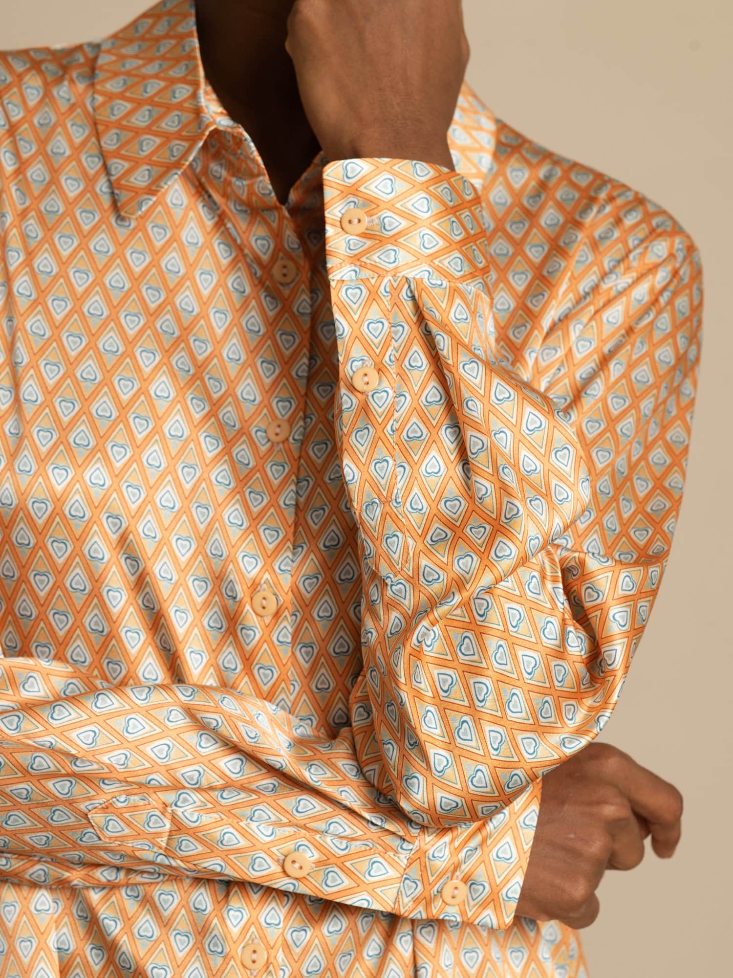 [Floral] SilkSilky-SE Silke Lång Ärm Krage Damskjorta 004