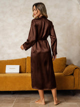 [Brun] SilkSilky-SE Long Sleeve Dam Morgonrock 002