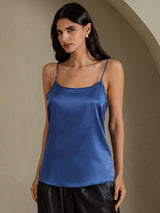 [Äkta Petrol] SilkSilky-SE Spaghetti Strap Cami Toppar 001