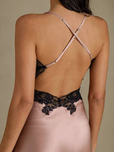 [Toscana] SilkSilky-SE Spaghetti Strap V Neck Nattlinne 005