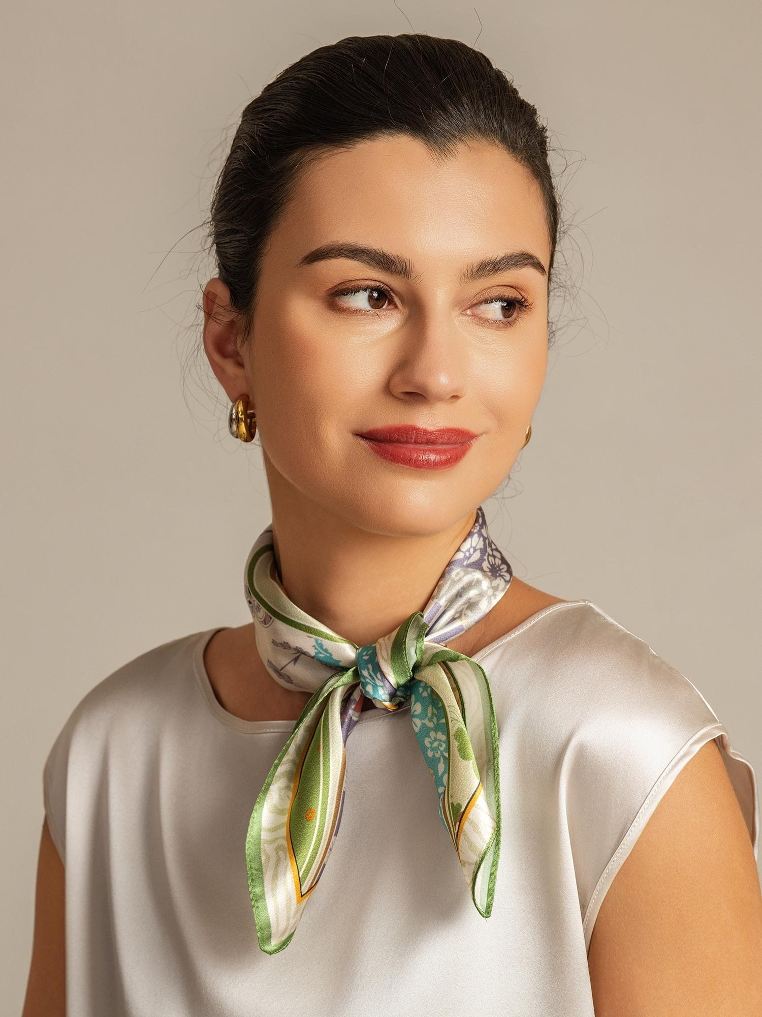 [P100] SilkSilky-SE Rent Silke Scarf 003,