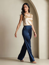 [Champagne] SilkSilky-SE Sleeveless Round Neck Cami Toppar 007