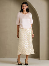 [Rosa] SilkSilky-SE Half Sleeve Dam T-Shirt 005