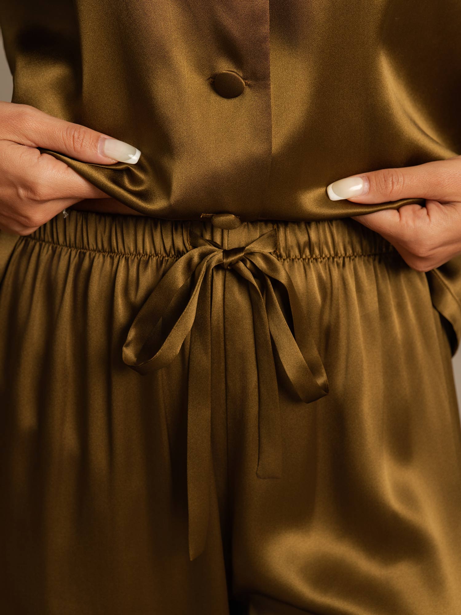 [Brun] SilkSilky-SE Rent Silke Womens Pajamas 007,