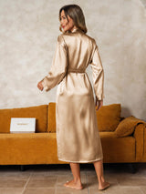 [Champagne] SilkSilky-SE Long Sleeve Dam Morgonrock 002