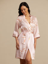 [Rosa] SilkSilky-SE 3/4 Sleeve Dam Morgonrock 001