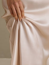 [Beige] SilkSilky-SE Sleeveless Klänning 005