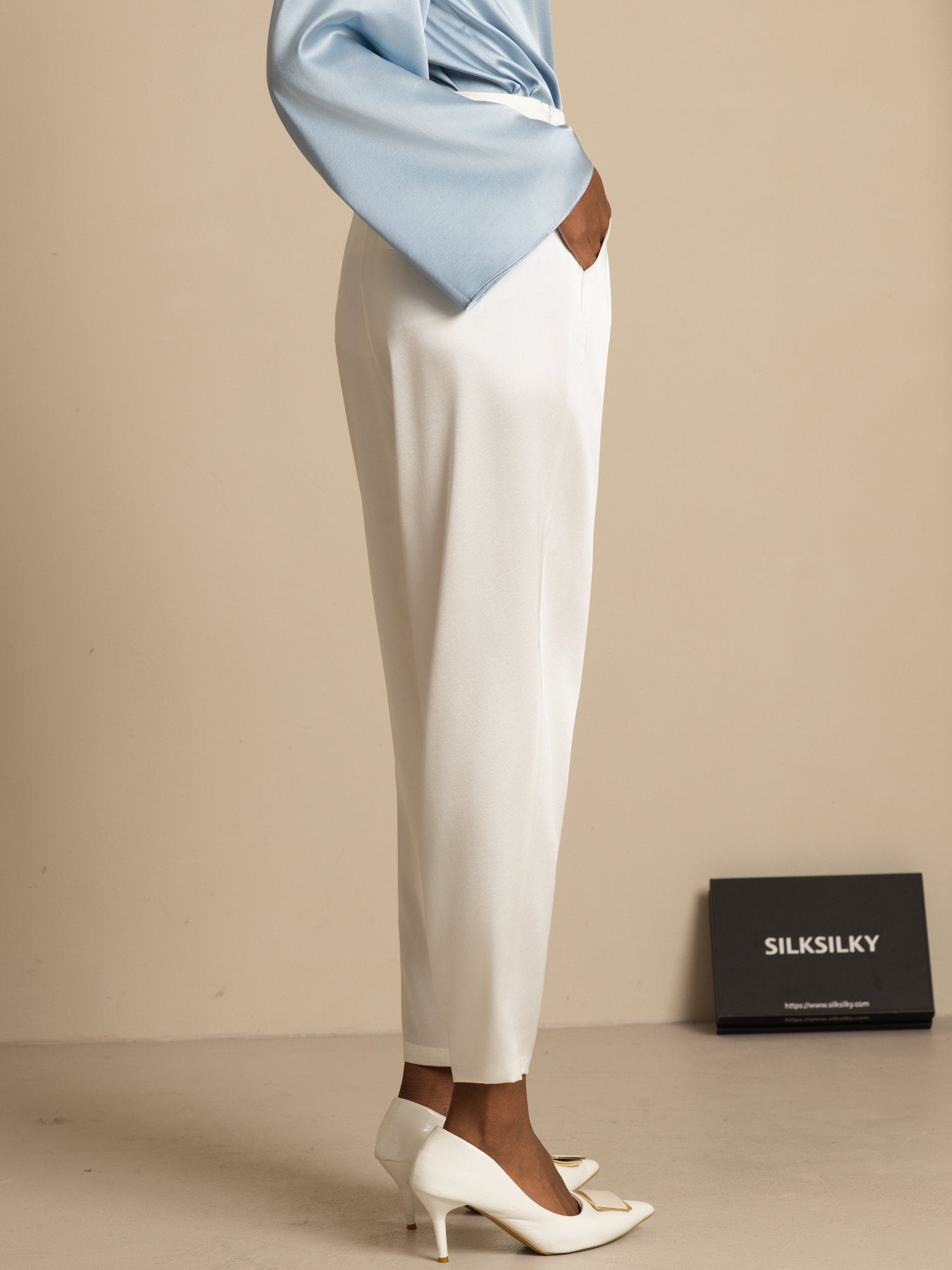 [Vit] SilkSilky-SE 19Momme Silke Womens Pants 003