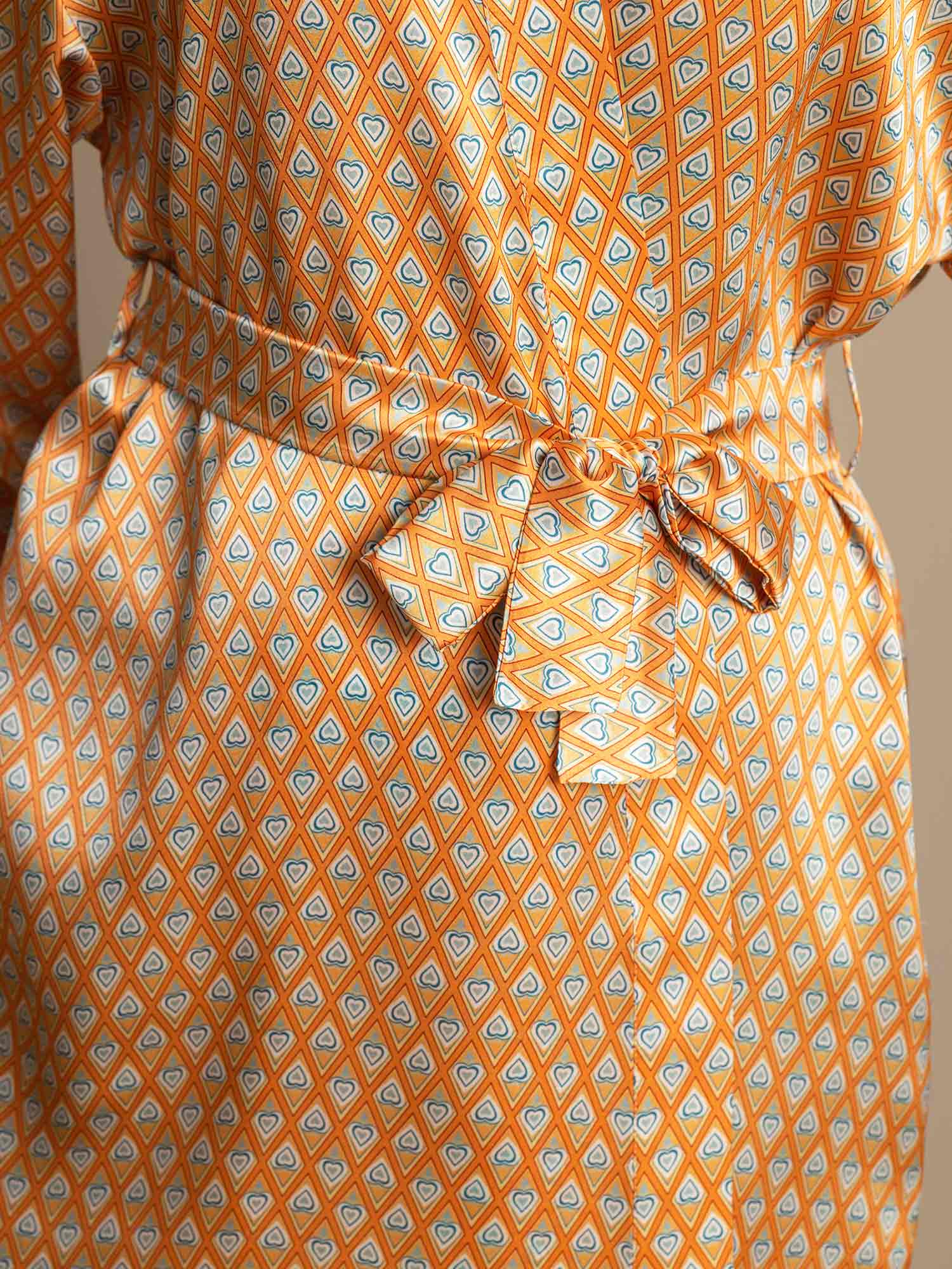 [Floral] SilkSilky-SE Rent Silke Womens Robe 004,