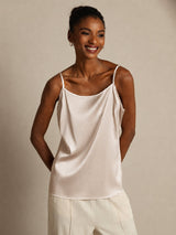 [Beige] SilkSilky-SE Spaghetti Strap Cami Toppar 003