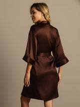 [Kaffe] SilkSilky-SE 3/4 Sleeve Dam Morgonrock 002