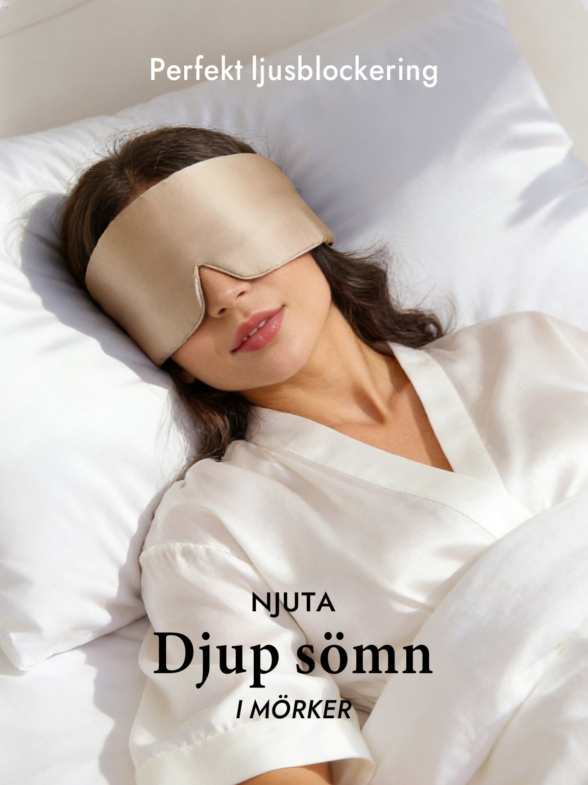 [Beige] SilkSilky-SE 19Momme Pure Silk Eye Mask 003