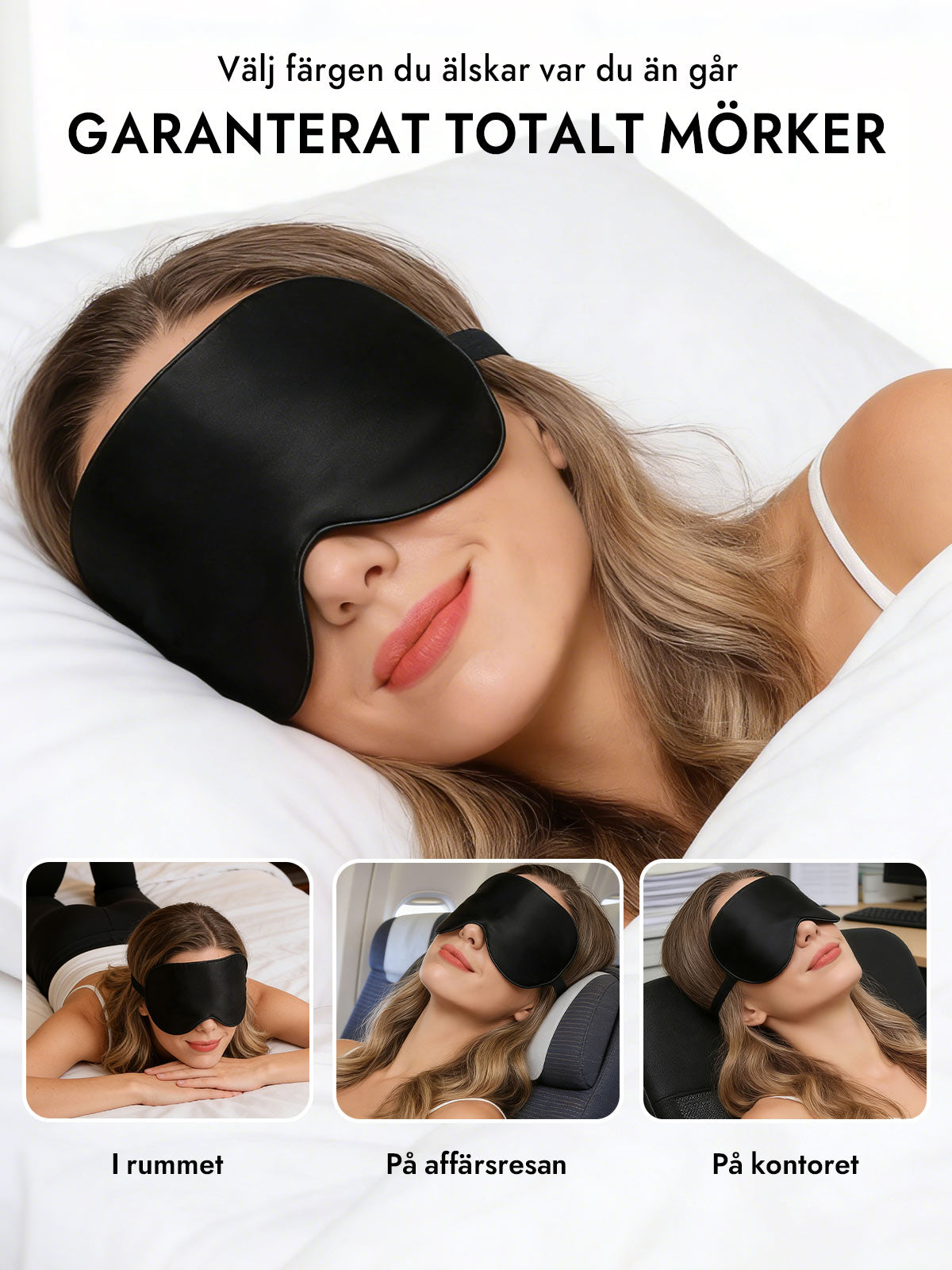 [Svart] SilkSilky-SE Ögonmask 006